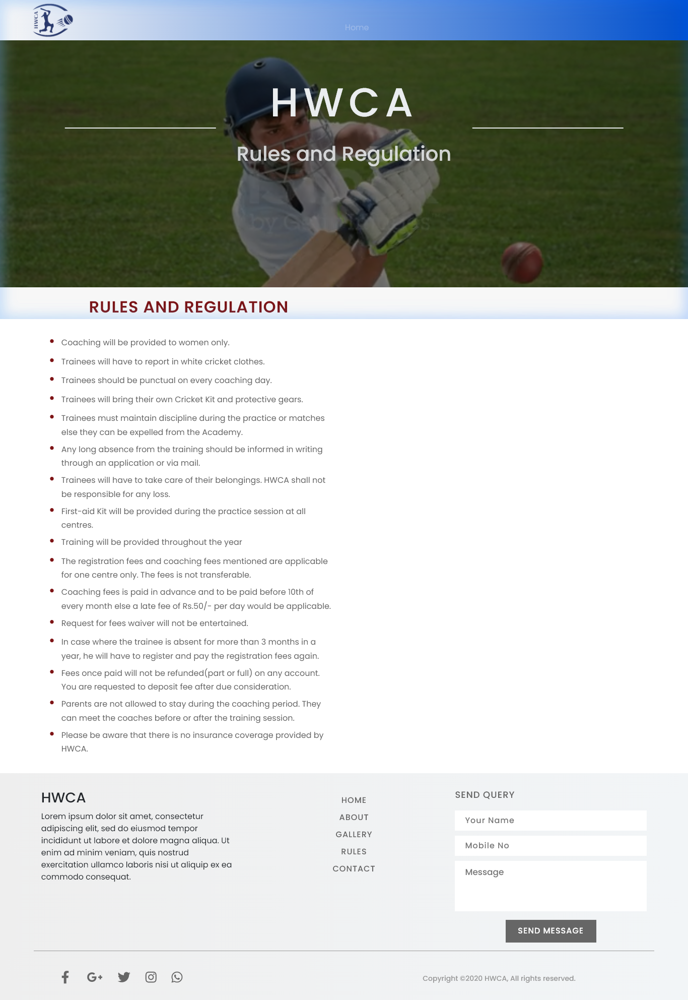 HWCA Cricket Academy screenshot 4