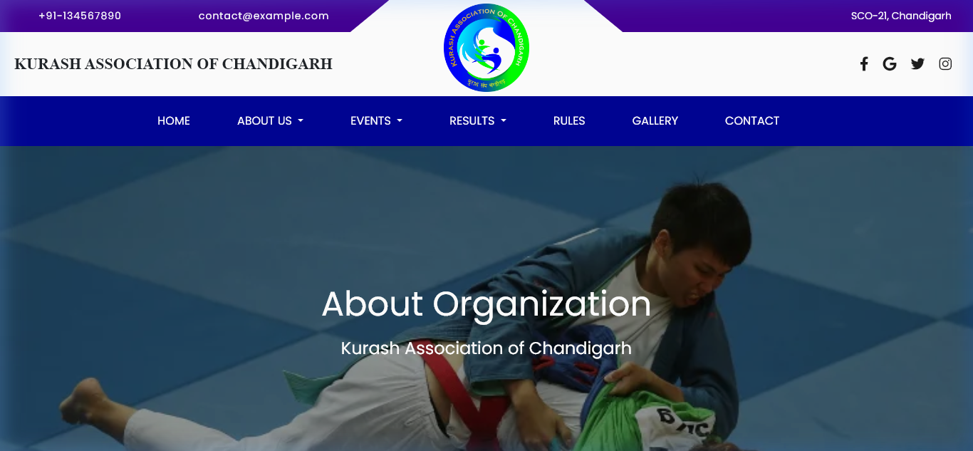 Kurash Association Chandigarh screenshot 1